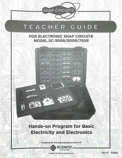 Elenco Snap Circuits Teacher Guide (100R-750R)