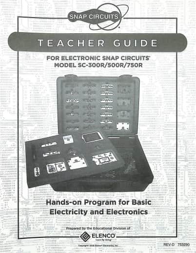 Elenco Snap Circuits Teacher Guide (100R-750R)
