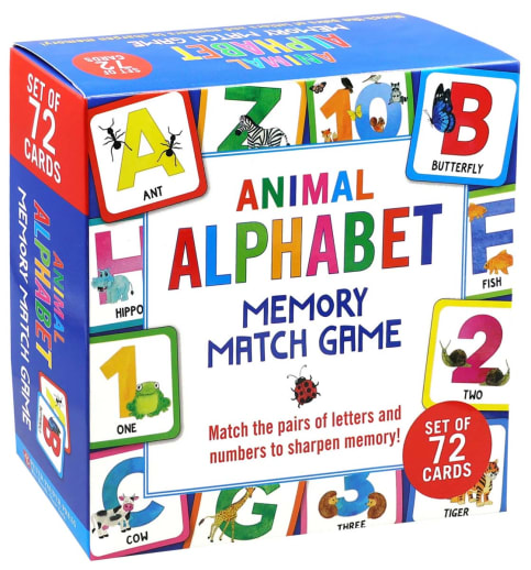 Memory Match Game Animal Alphabet