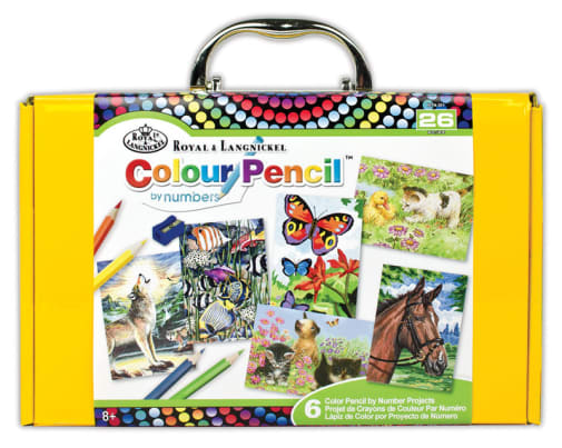 Mini Color Pencil by Number Box Set (yellow)