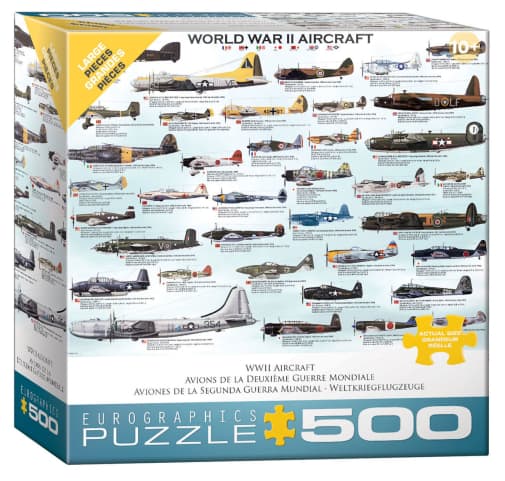 Eurographics WWII Aircraft Puzzle - 500 Pieces