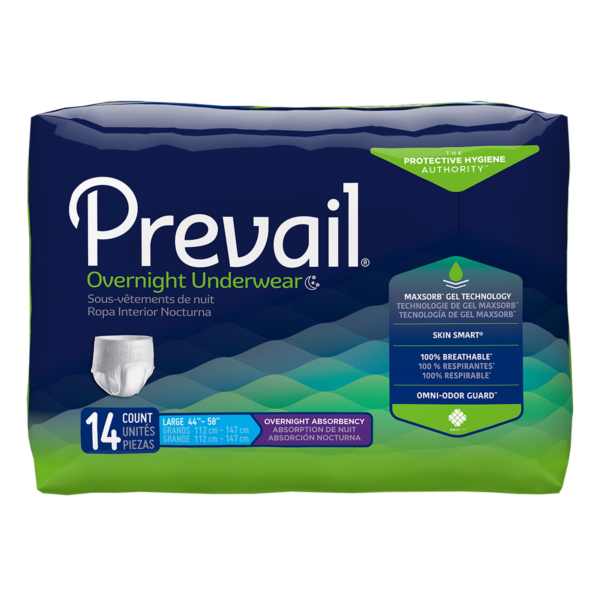 Prevail Overnight Absorbent Underwear, Large MK 1189993