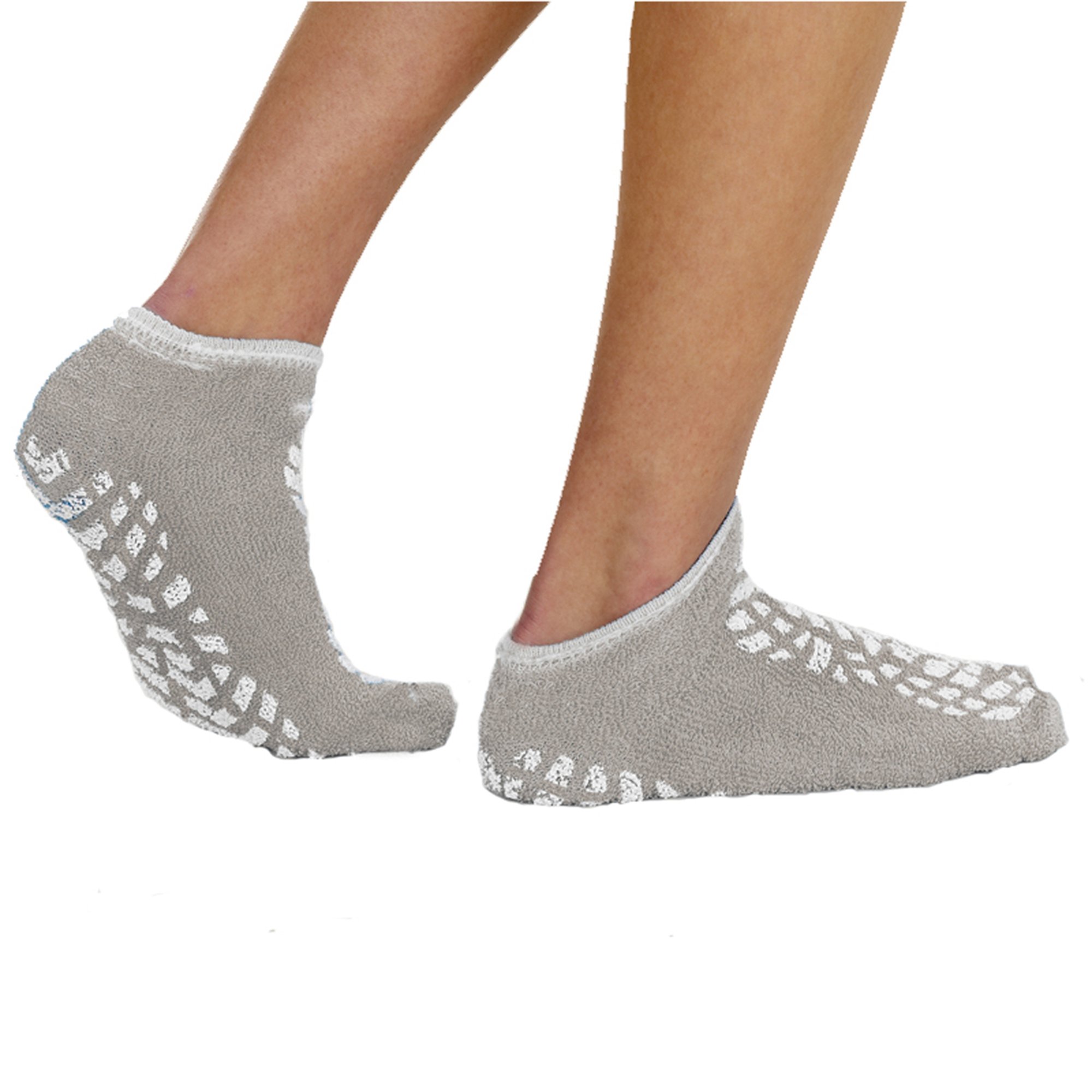 Terry Treads Slipper Socks, Extra Large, Gray MK 971930