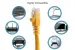 Cat6A Ethernet Patch Cable, Half-moon Boot, UTP, 2 ft, Yellow