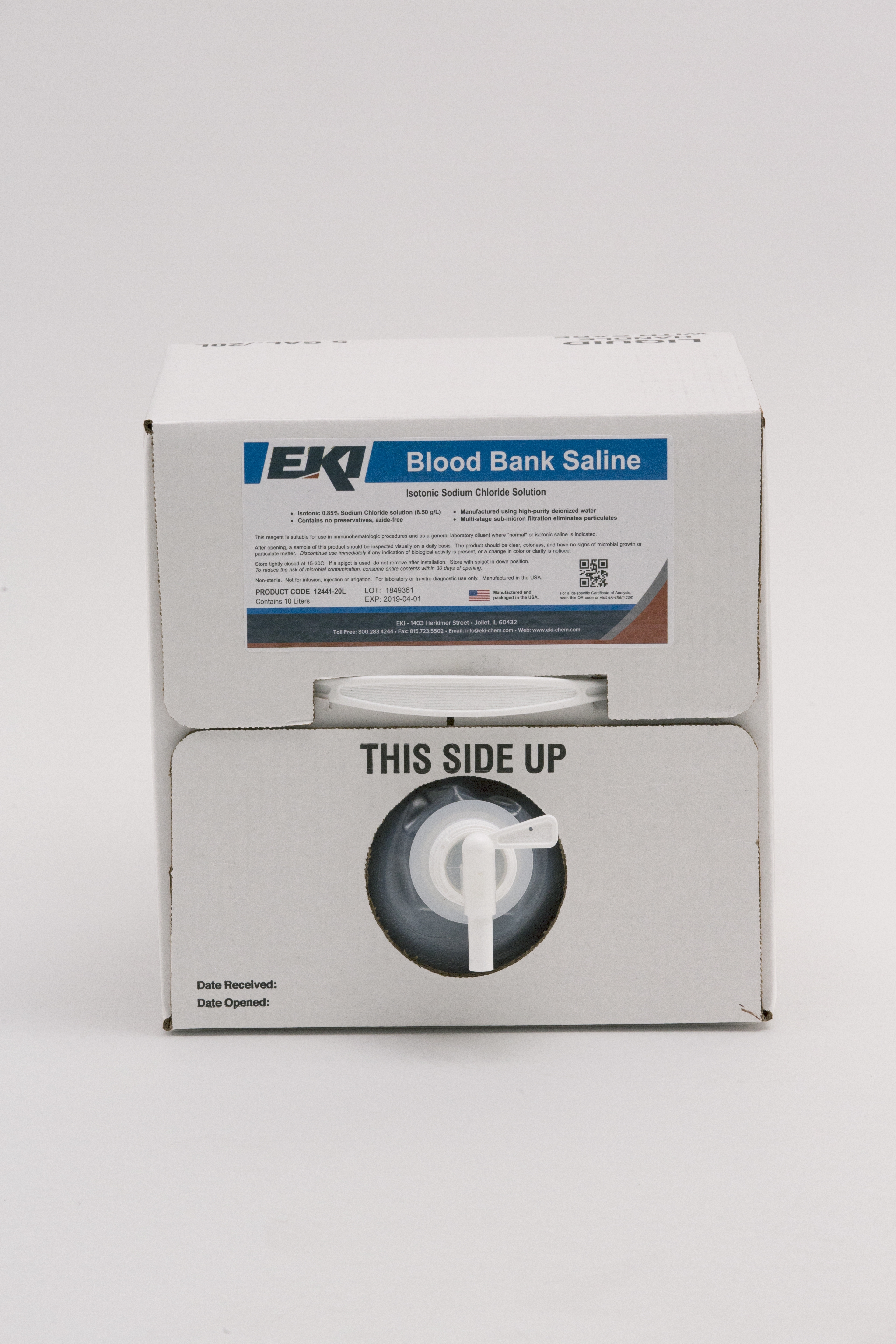 Immunohematology Reagent Saline Blood Bank 0.85% 20 Liter MK 887507