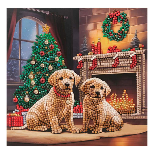 Crystal Art Card Kit: Waiting for Santa