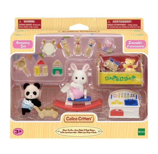 Baby's Toy Box - Snow Rabbit & Panda Babies (Calico Critters)