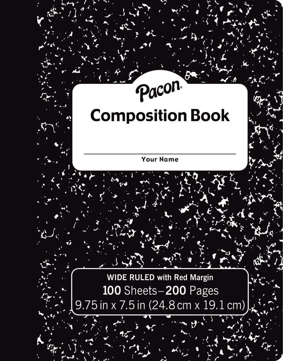 Composition Book - 100 sht, h/c, Wide ruled