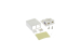 RJ45 Dual Port Cat5e Surface Mount Jack, White