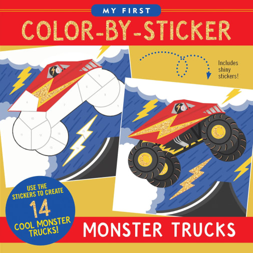 My First Color-By-Sticker - Monster Trucks