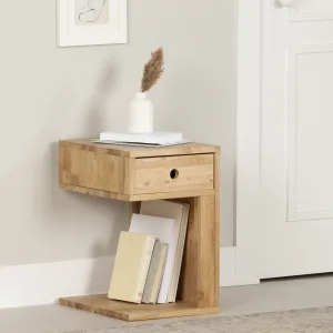 Solid Wood 1-Drawer End Table