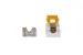 Cat6A RJ45 110 Type Keystone Jack, Yellow