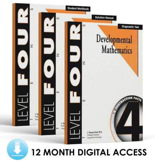 Developmental Math: Level 4 E-Book Set | Tens: Concepts Addition and Subtraction Facts (12 Month Access)