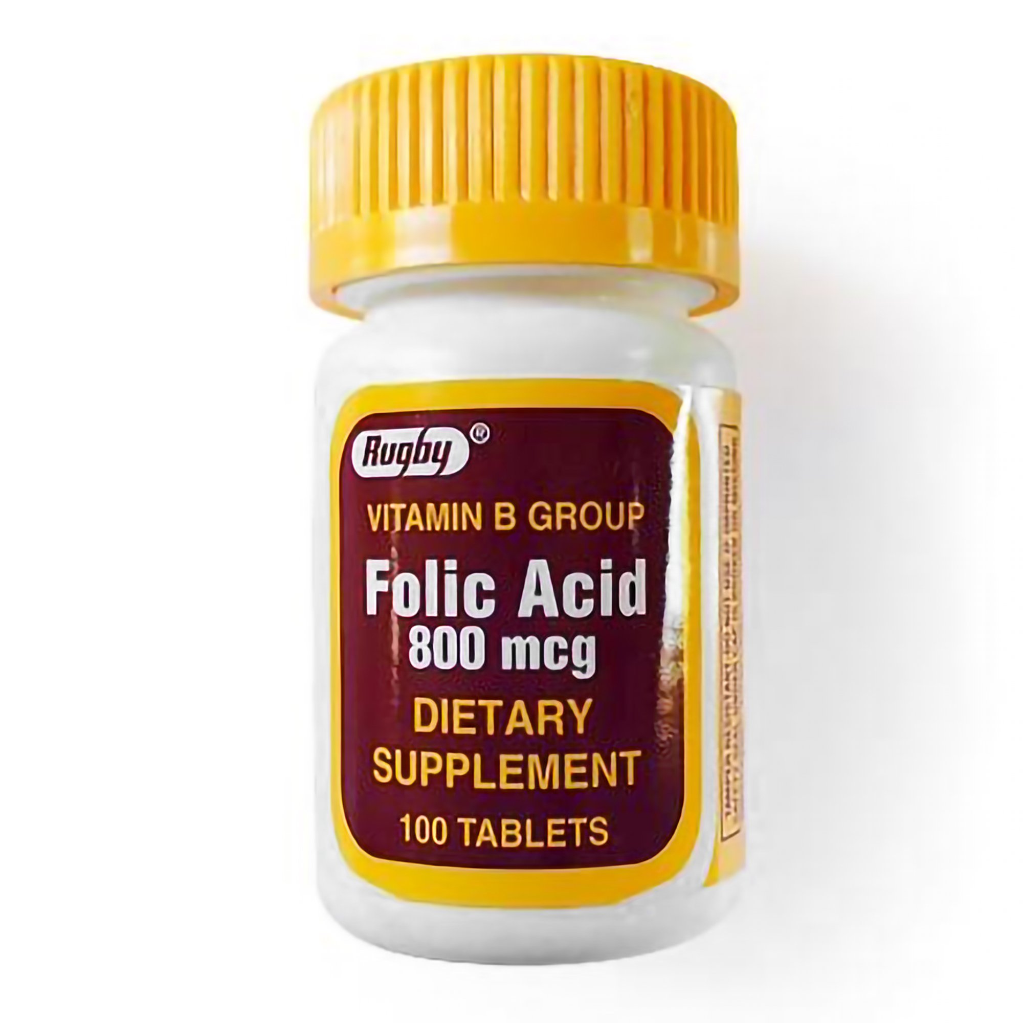 Rugby Folic Acid (Vitamin B-9) Tablets MK 1171949
