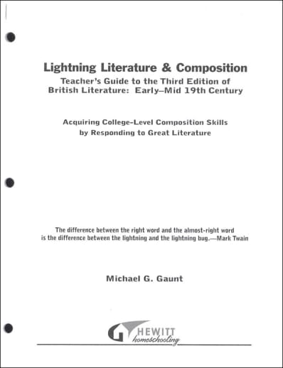 Lightning Literature & Composition British Literature Early - Mid 19th Century Teacher Guide