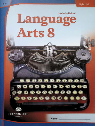 Language Arts LightUnit 810 Sunrise 2nd Edition