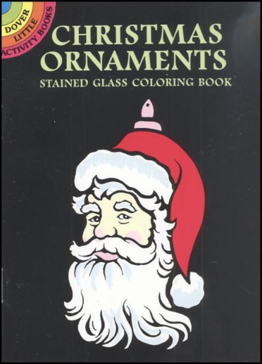 Christmas Ornaments Little Stained Glass Coloring Book