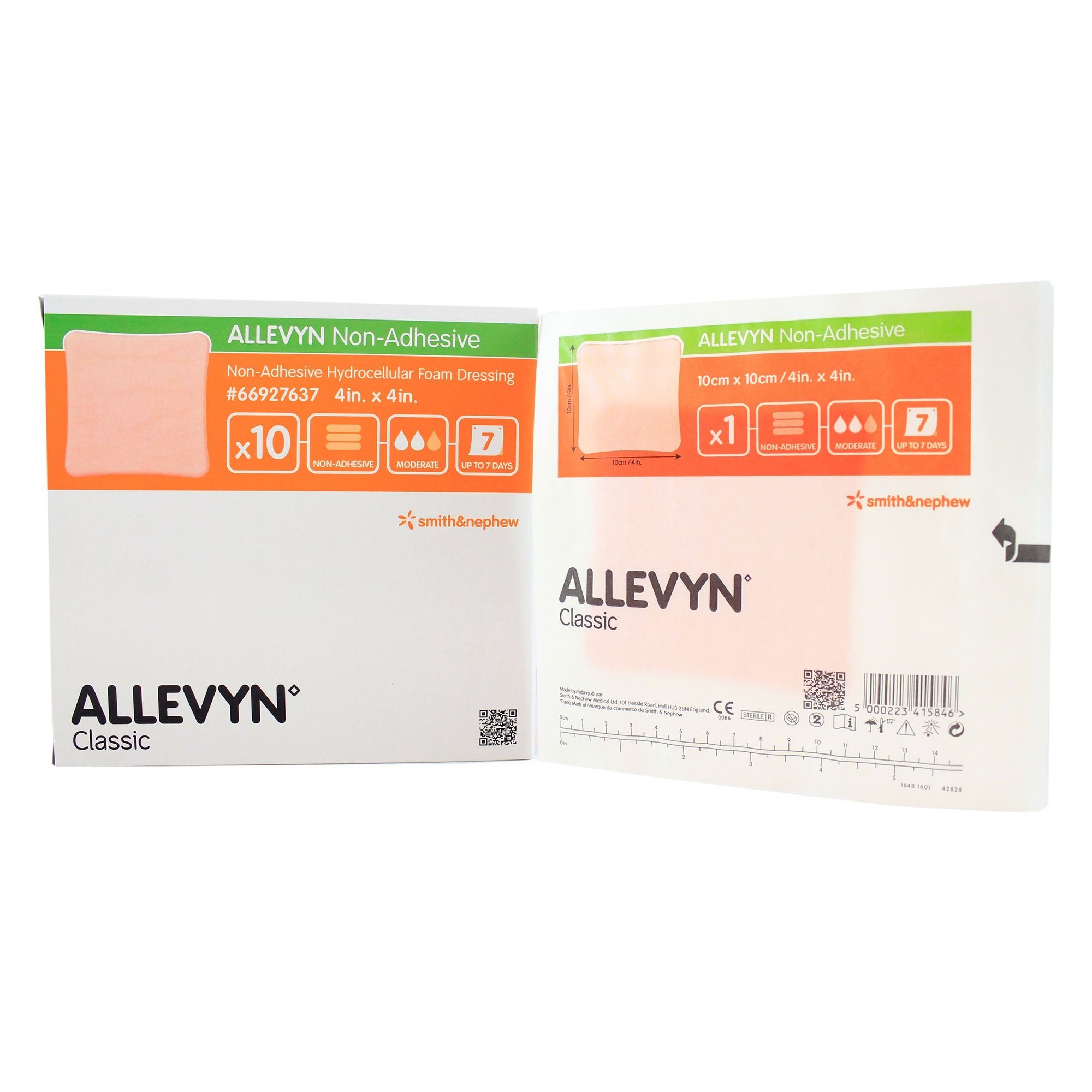 Allevyn Classic Nonadhesive without Border Foam Dressing, 4 x 4 Inch MK 226263
