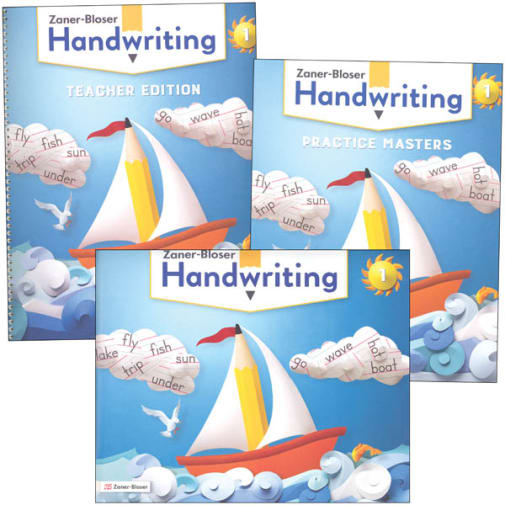 Zaner-Bloser Handwriting Grade 1 Homeschool Bundle - Student Edition/Teacher Edition/Practice Masters (2020 edition)