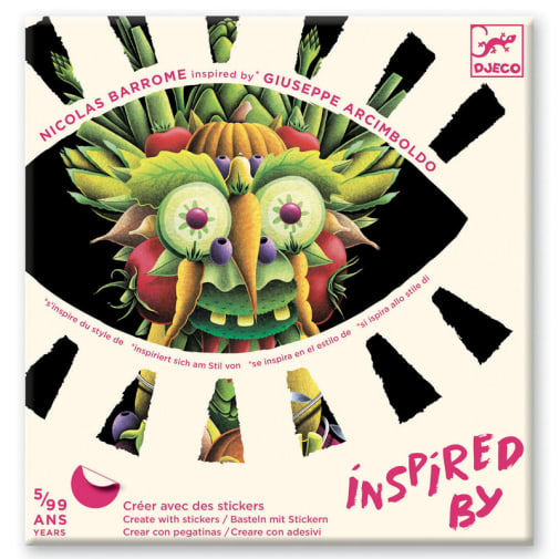 Spring Vegetables (Inspired by Archimboldo) Create with Stickers