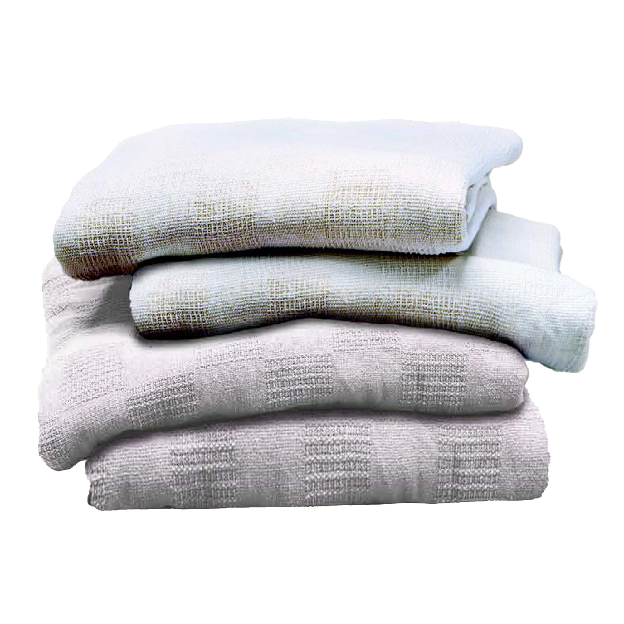 Leno White Thermal Blanket, 66 x 90 Inch MK 917314