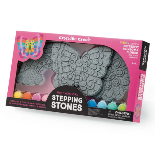 Crocodile Creek Paint Your Own Stepping Stones - Rainbow Garden
