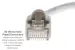 Cat6A Shielded Ethernet Patch Cable, Half-moon Boot, 15 ft, Gray
