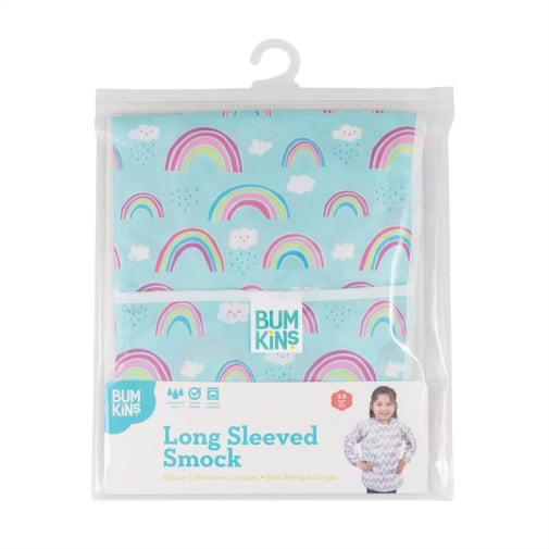 Long Sleeved Art Smock - Rainbows