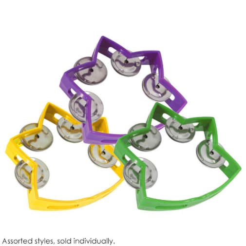Basic Beat Small Star Tambourine (assorted color)