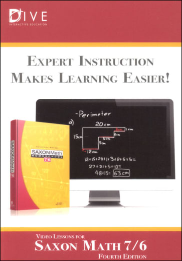 DIVE CD-ROM Saxon Math 7/6 4th Edition Windows/Mac