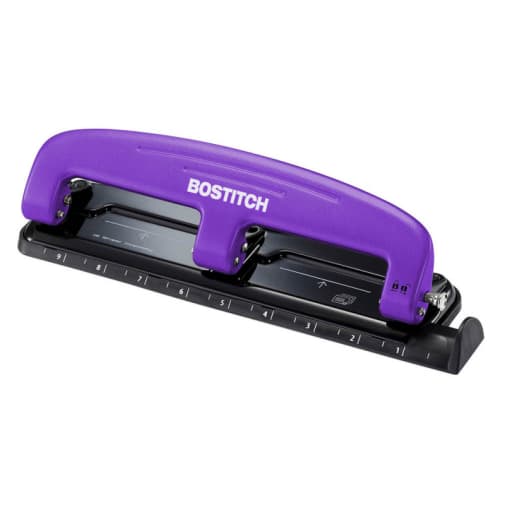 Bostitch-PaperPro inPRESS 12 Sheet Compact 3-Hole Punch - Purple