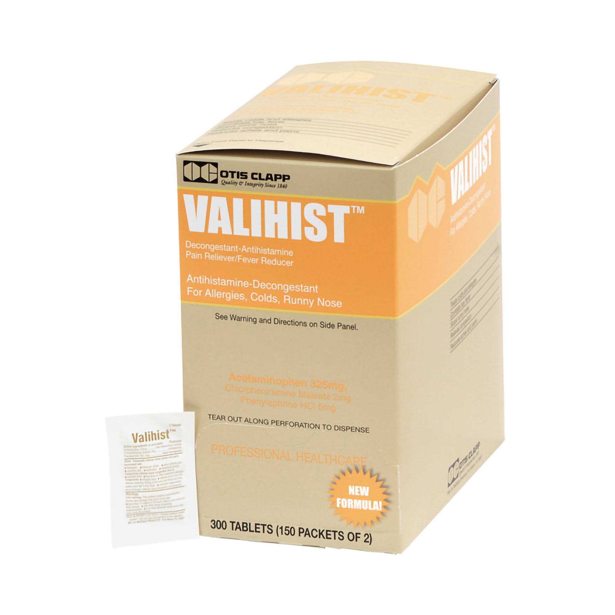 Valihist Antihistamine Decongestant for Allergies, Colds, Runny Nose MK 587672