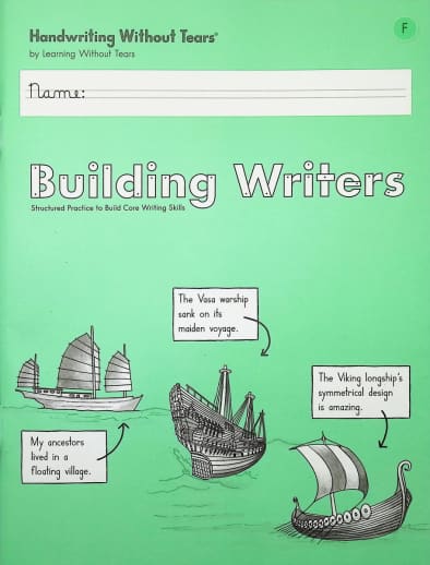 Handwriting Without Tears Building Writers Student Workbook F (Grade 5)