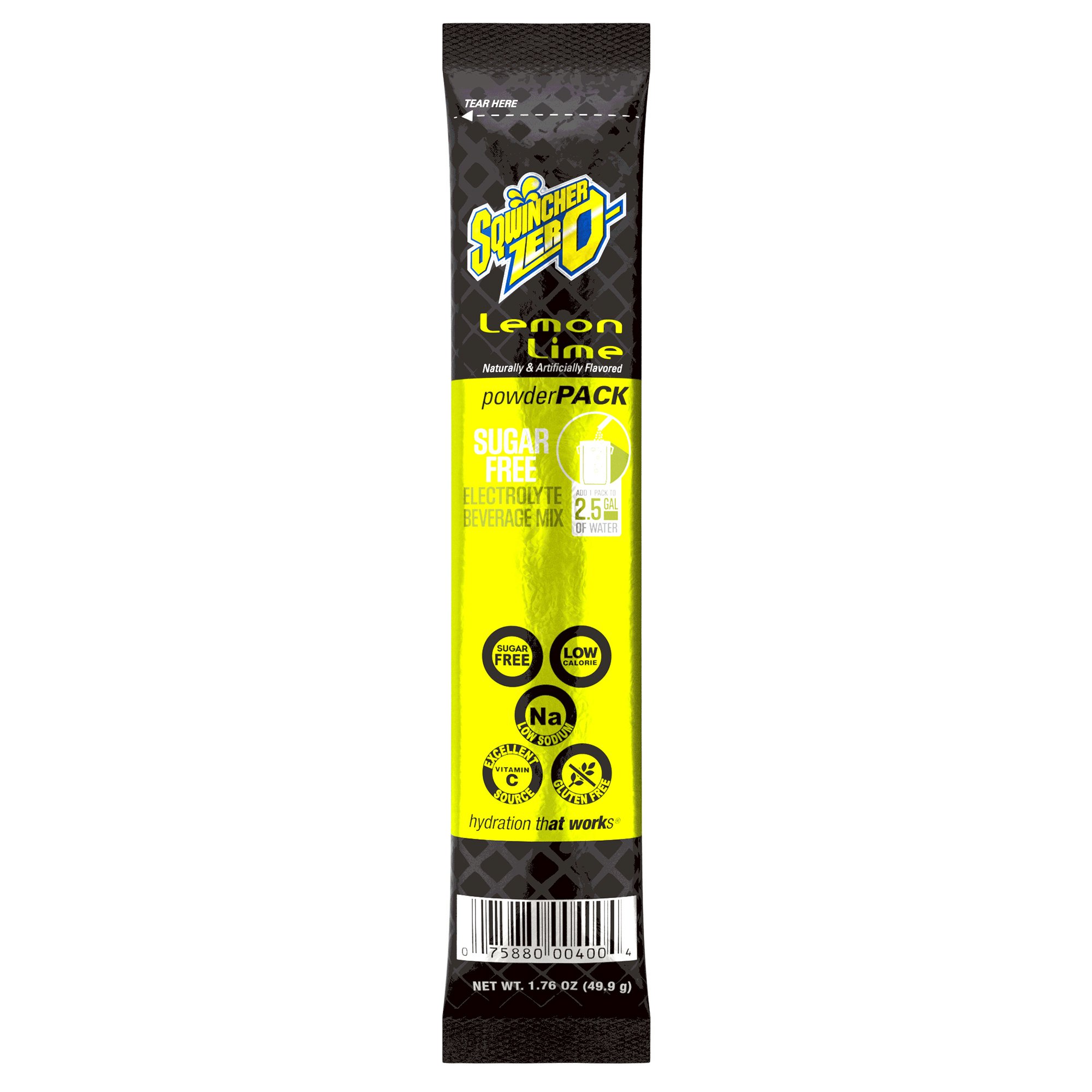 Sqwincher Zero Lemon-Lime Electrolyte Replenishment Drink Mix MK 1057733