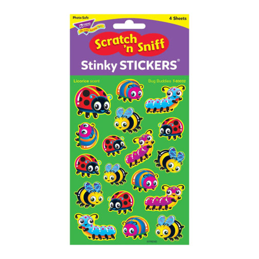 Scratch n' Sniff Stinky Stickers: Bug Buddies (Licorice Scent)