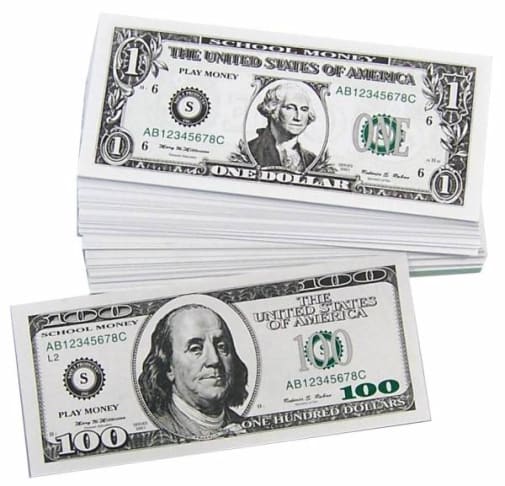 Play Money Set for Saxon K-3