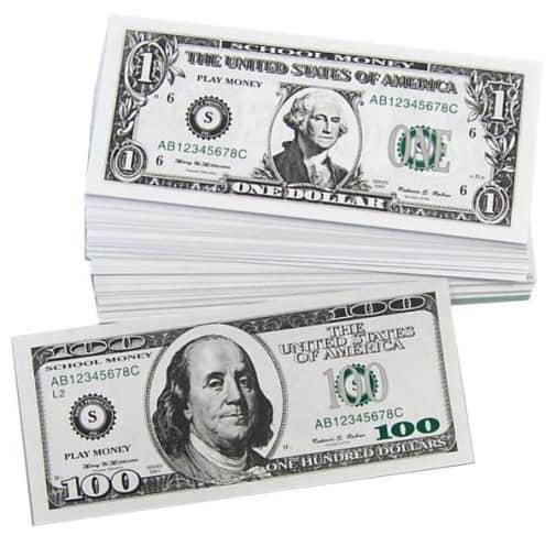 Play Money Set for Saxon K-3