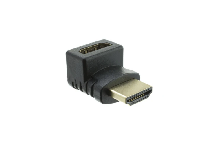 HDMI High Speed Vertical 90° Elbow Up Adapter, 4K@60Hz, Female to Male HDMI High Speed Vertical 90° Elbow Up Adapter, 4K@60Hz, Female to Male