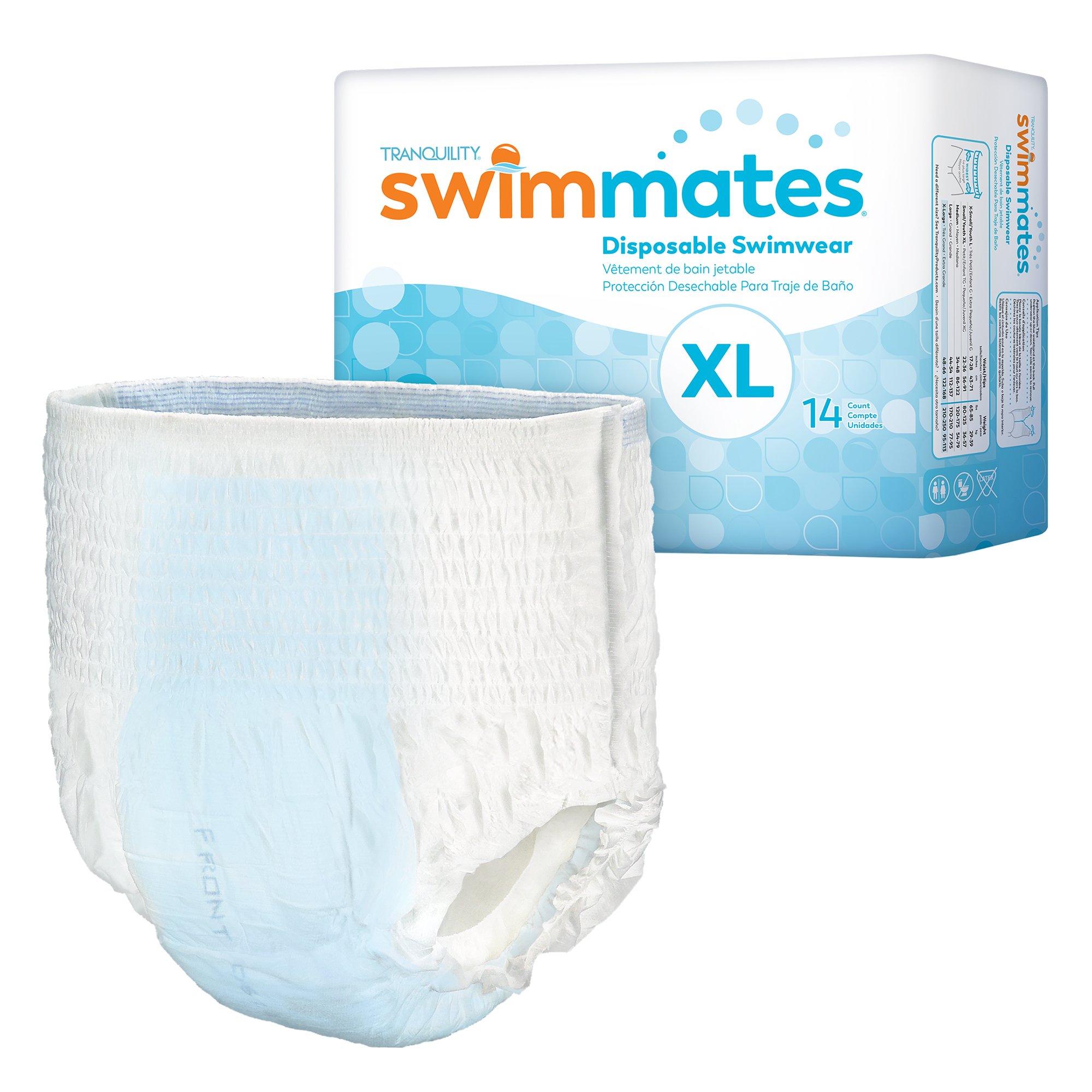 Swimmates Bowel Containment Swim Brief, Extra Large MK 884135