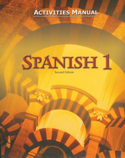BJU Press Spanish 1 Student Activity Manual 2nd Edition