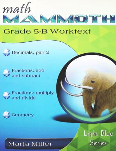 Math Mammoth Grade 5-B Worktext (2023 Edition, Full Color)
