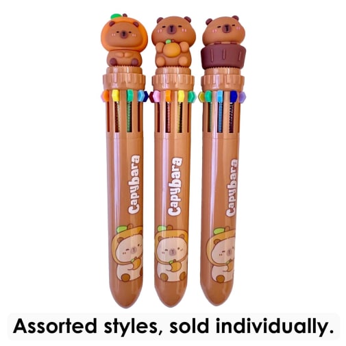 Capybara 10 Colors Ballpen (assorted style)