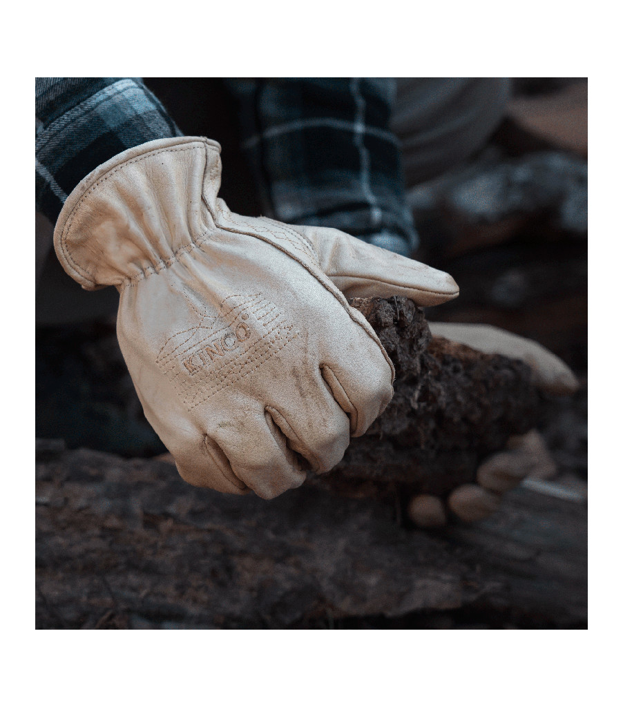 Western Grain Cowhide Driver, Tan, large image number 3