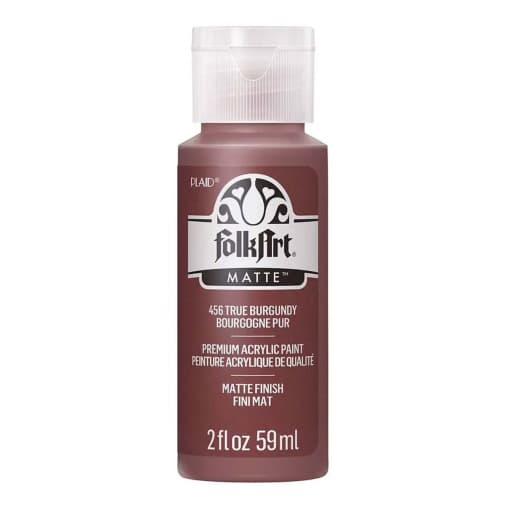Folkart Color Acrylic True Burgundy - 2 oz