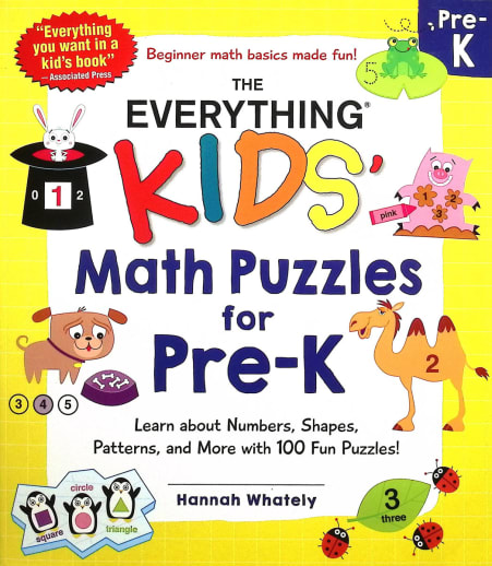 Everything Kids' Math Puzzles for Pre-K