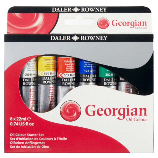 Georgian Water Mixable Oil Paint Starter Set (6x20ml tubes)