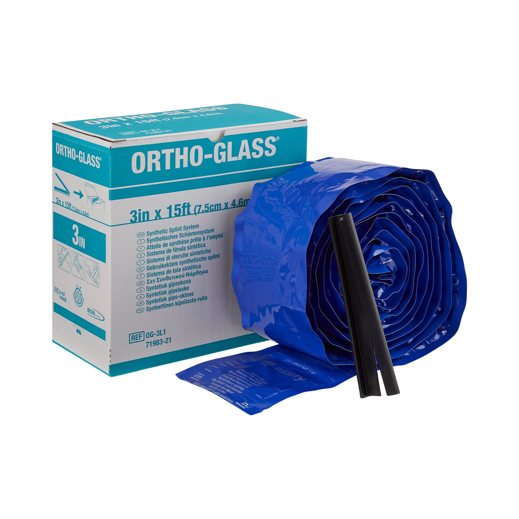 Ortho-Glass Splint Roll, White, 3 Inch x 5 Yard MK 282600