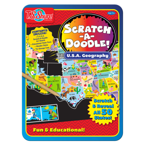 Scratch-a-Doodle: USA Geography