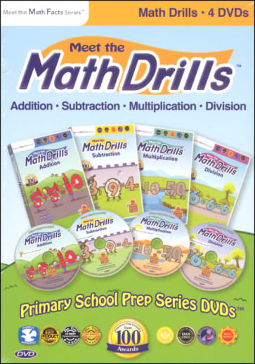 Meet the Math Facts 4 DVD Box Set (addition/subtraction/ multiplication/division)