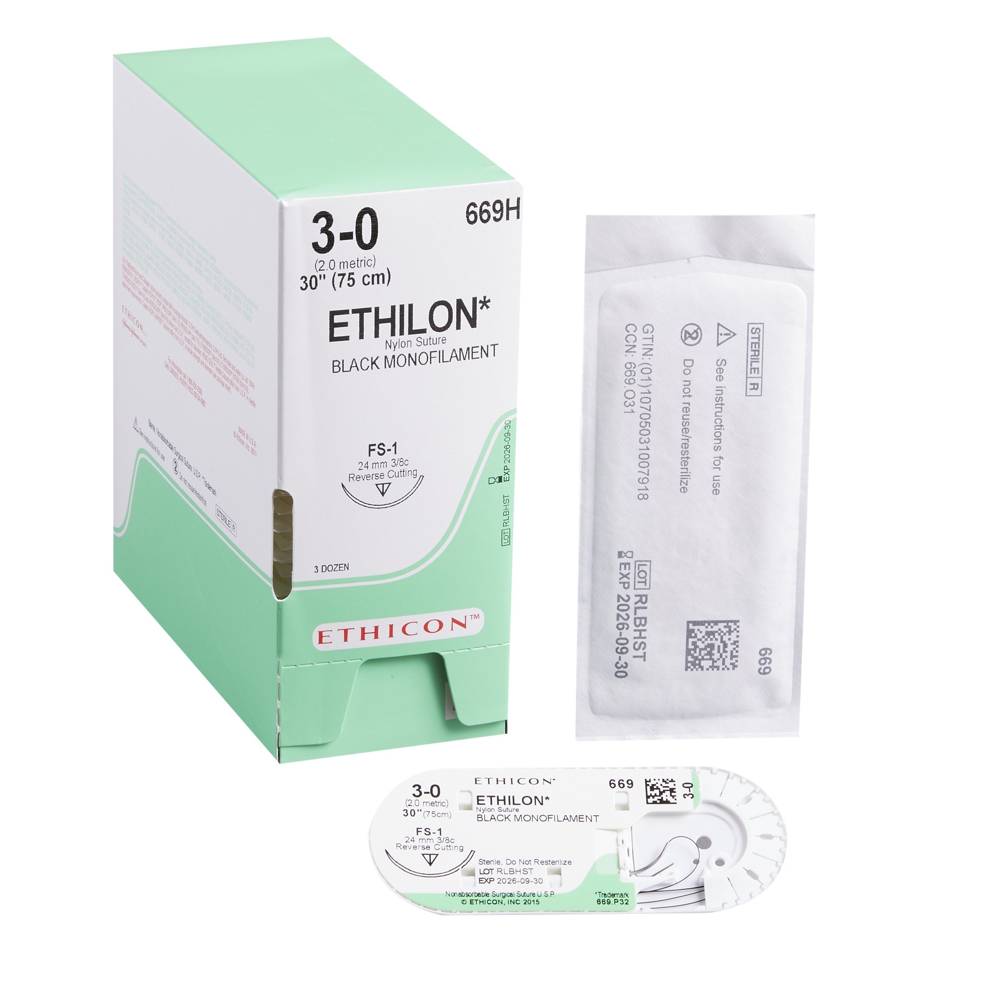 Ethilon Suture with Needle MK 2623